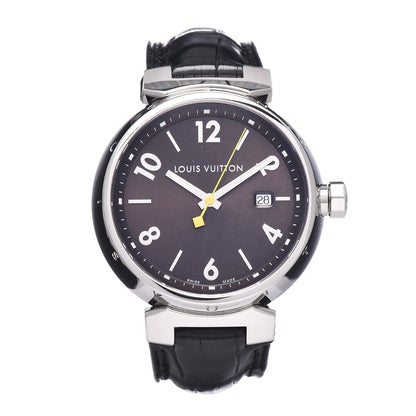 Louis Vuitton Stainless Steel Alligator 39mm Tambour Quartz Watch 1 of 8