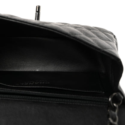 Chanel Crumpled Calfskin Quilted Mini Rectangular Flap So Black 5 of 10