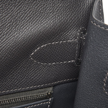 Hermes Epsom Kelly Sellier 40 Graphite 17 of 37
