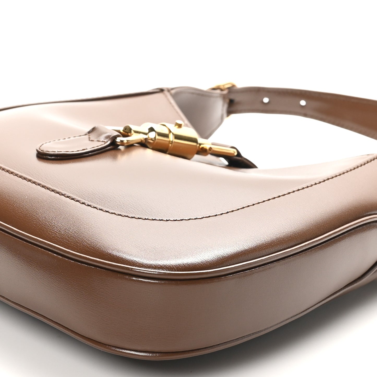 Boarded Dyana Lux Calfskin Small Jackie 1961 Hobo Brown Sugar