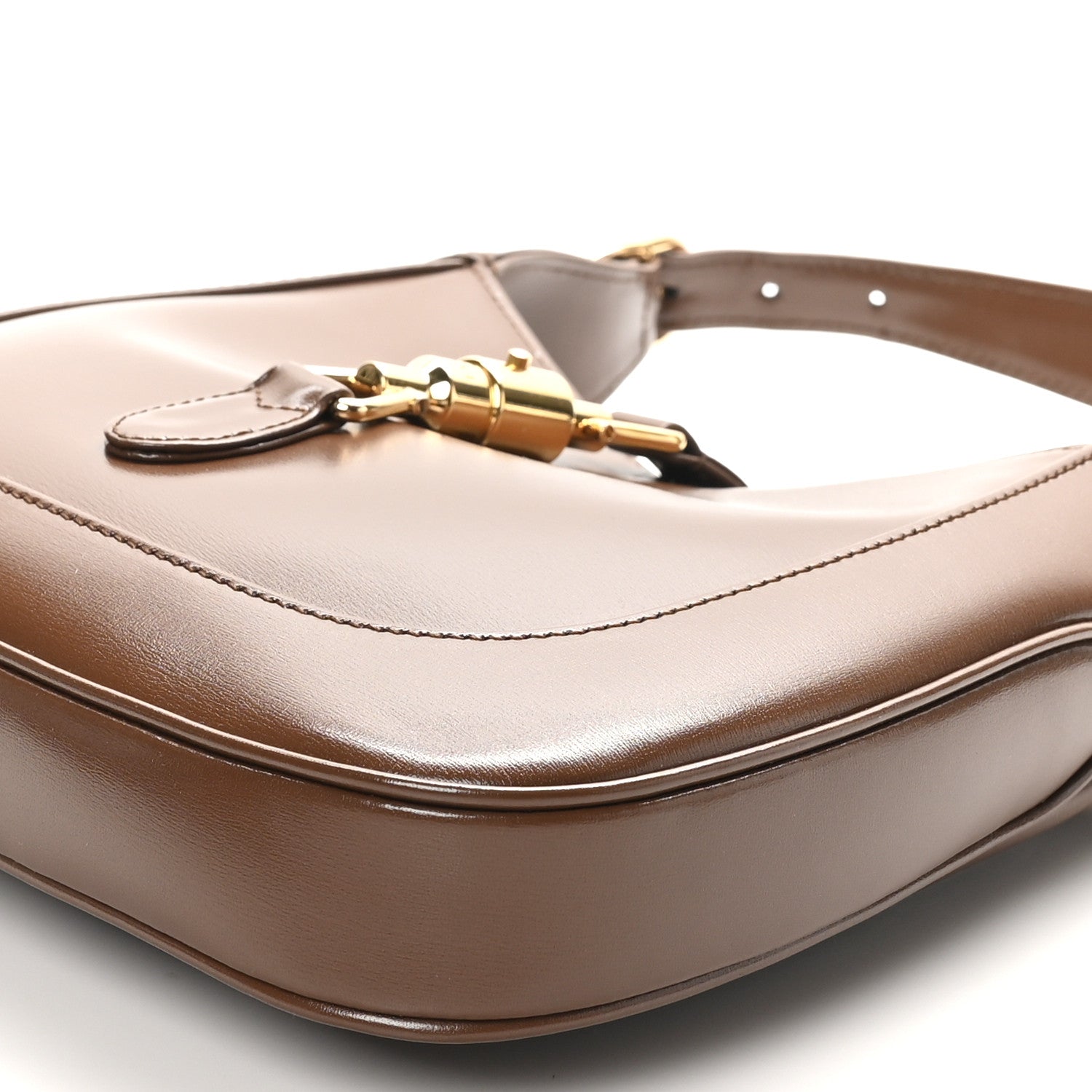 Gucci Boarded Dyana Lux Calfskin Small Jackie 1961 Hobo Brown Sugar 10 of 11