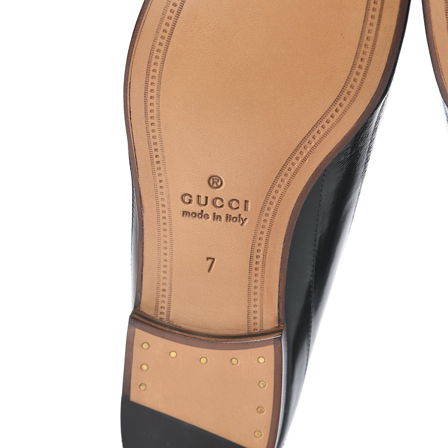 Gucci Eel Mens Brixton Horsebit Loafers 7 Verde 8 of 8