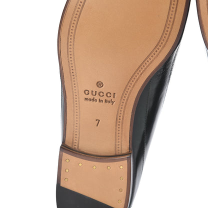 Gucci Eel Mens Brixton Horsebit Loafers 7 Verde 8 of 8