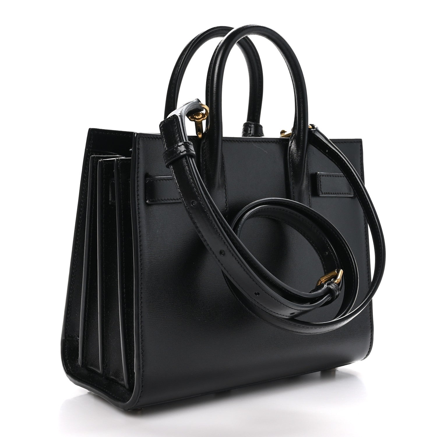 Saint Laurent Calfskin Nano Sac De Jour Black 2 of 10