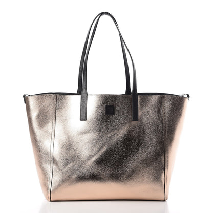 MCM Grained Calfskin Medium Reversible Wandel Tote Black 4 of 11