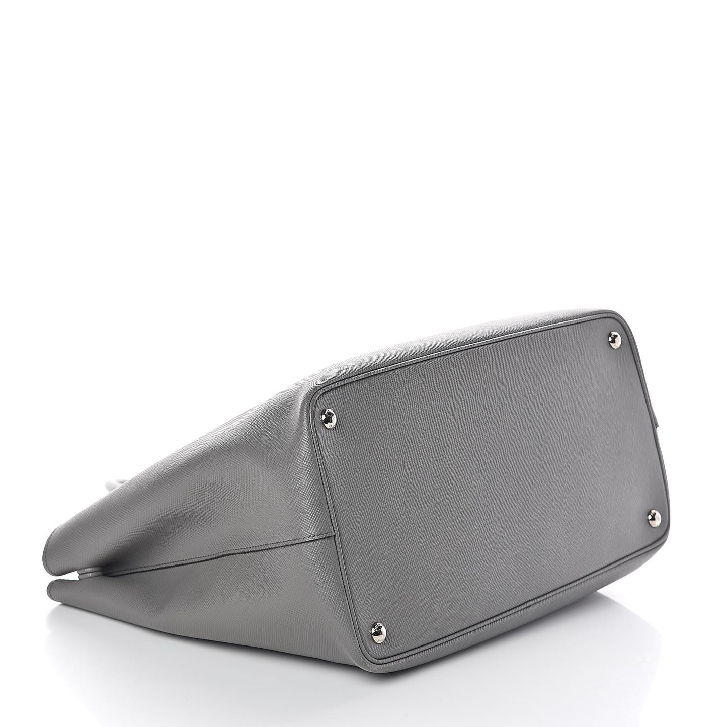 Saffiano Cuir Buckle Tote Marmo