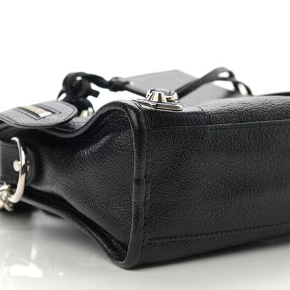 Balenciaga Chevre Silver Metallic Edge Hardware Mini City Black 9 of 10