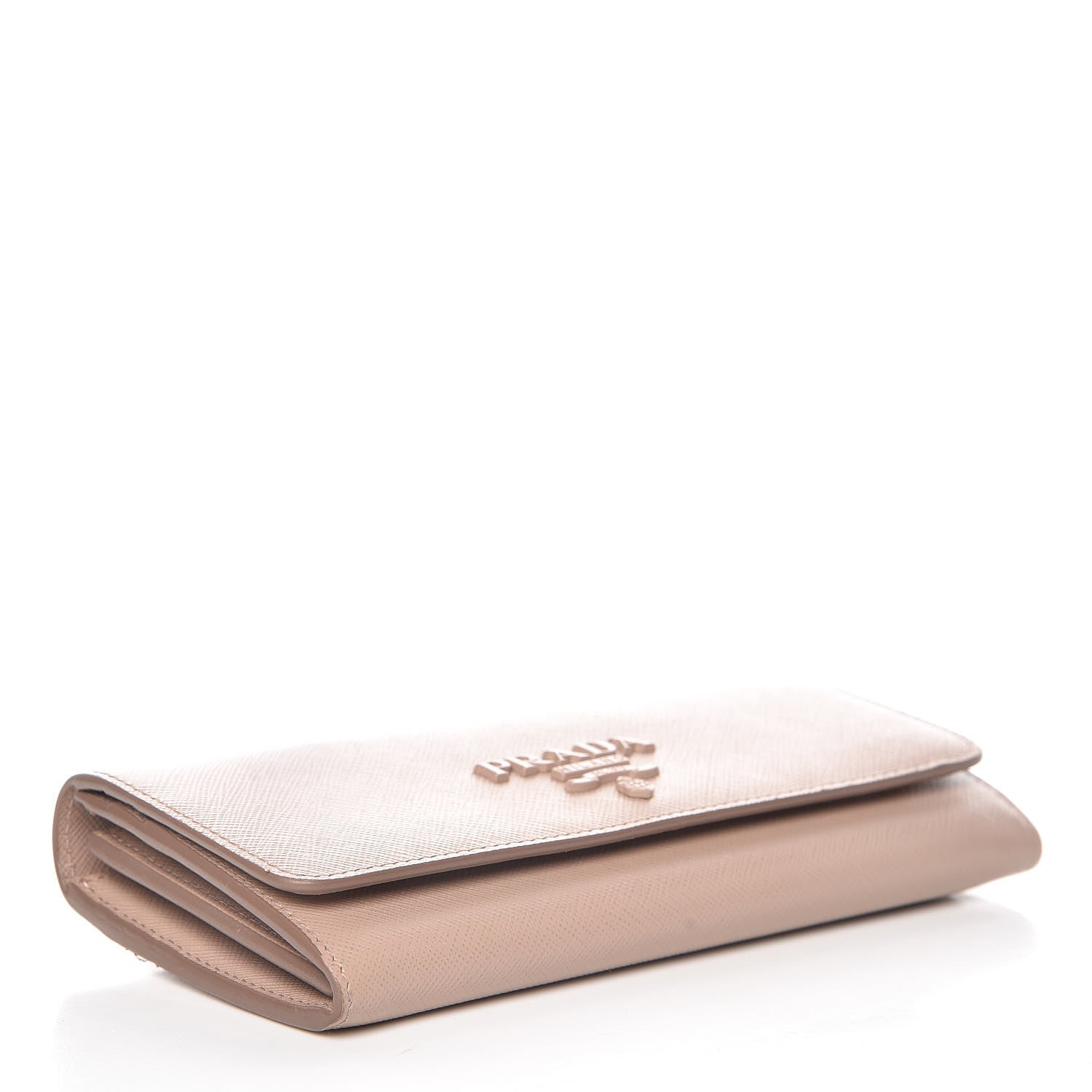 Prada Saffiano Shine Monochrome Continental Wallet Cipria 5 of 13