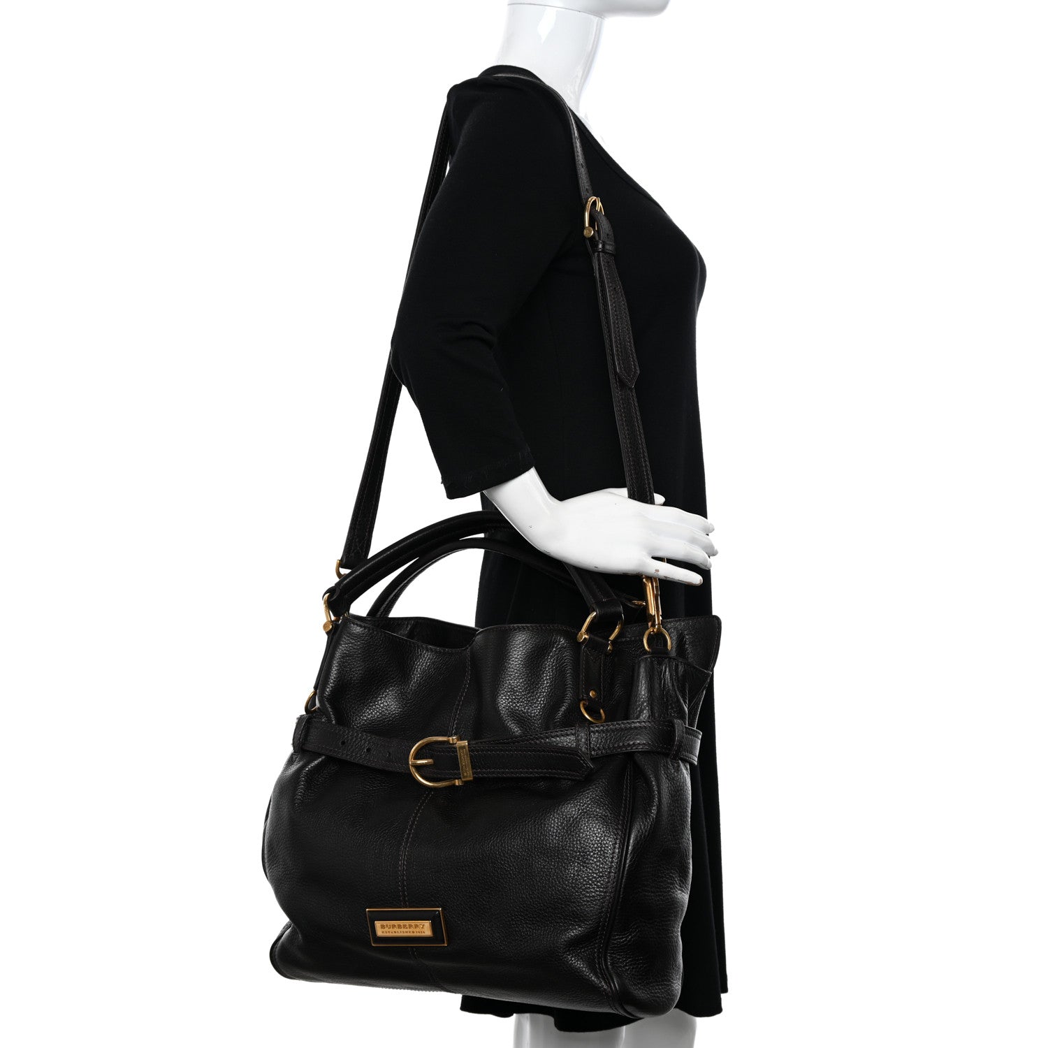 Burberry Calfskin Medium Raymond Chocolate 2 of 16