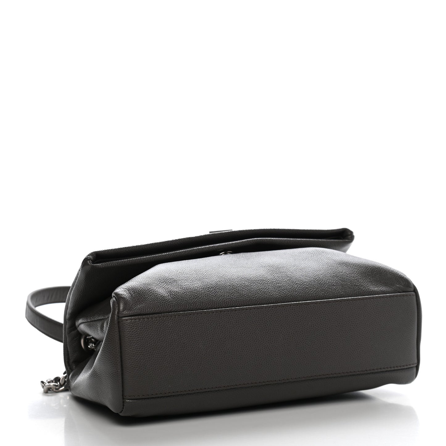 Grain De Poudre Medium West Hollywood Monogram Fold-Over Coal