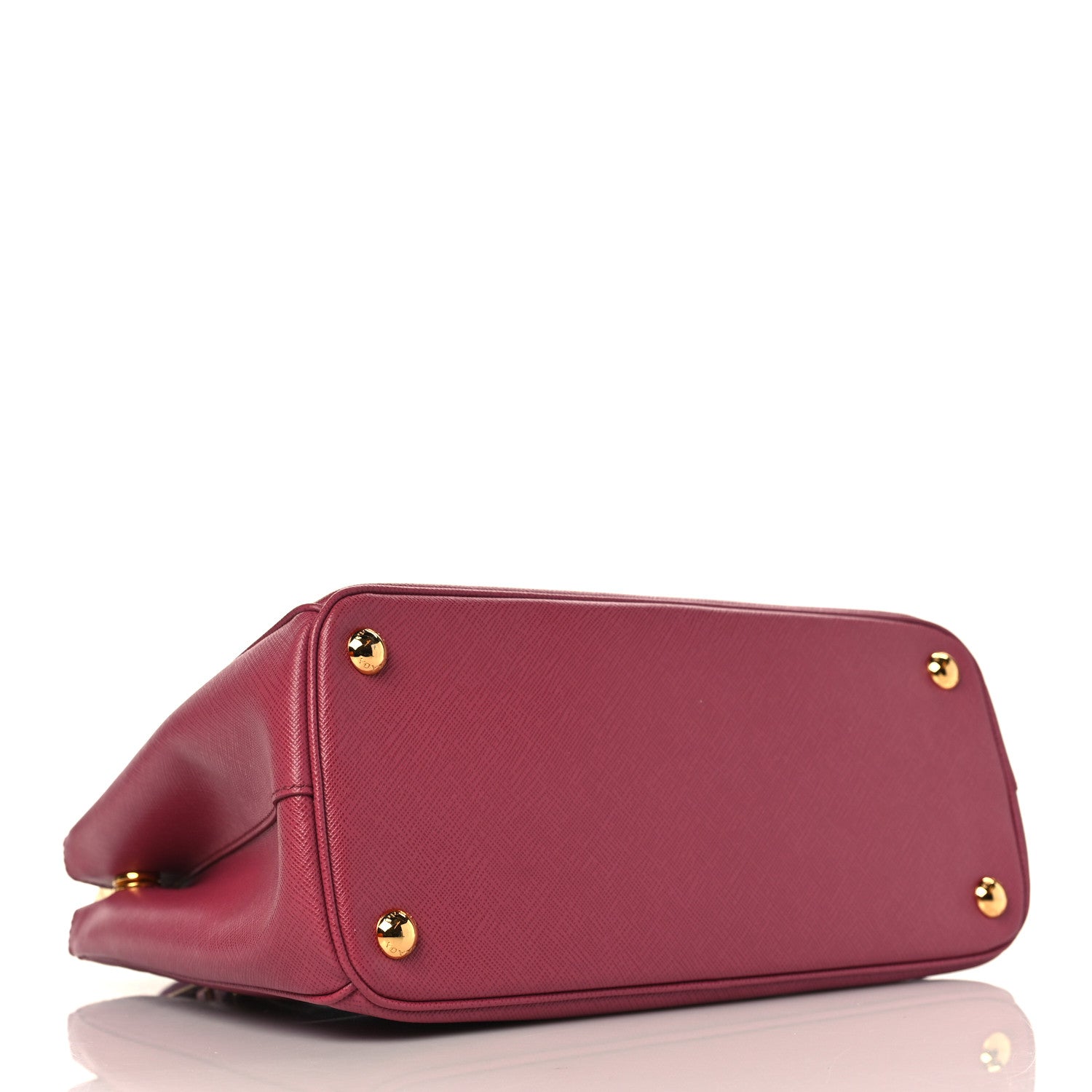 Prada Saffiano Lux Small Double Zip Tote Ibisco 4 of 8