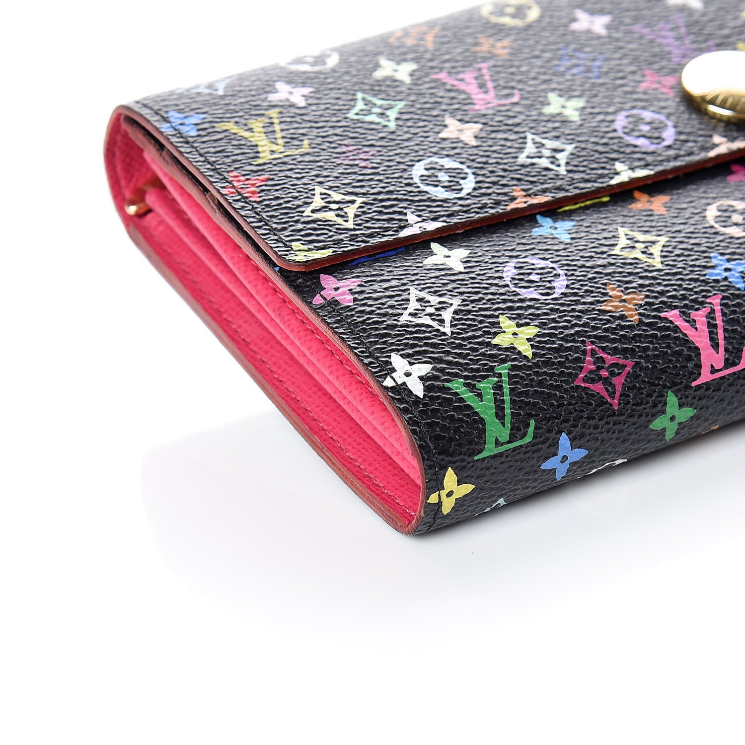 Louis Vuitton Monogram Multicolor Sarah Wallet Black Grenade 6 of 13