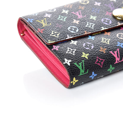 Louis Vuitton Monogram Multicolor Sarah Wallet Black Grenade 6 of 13