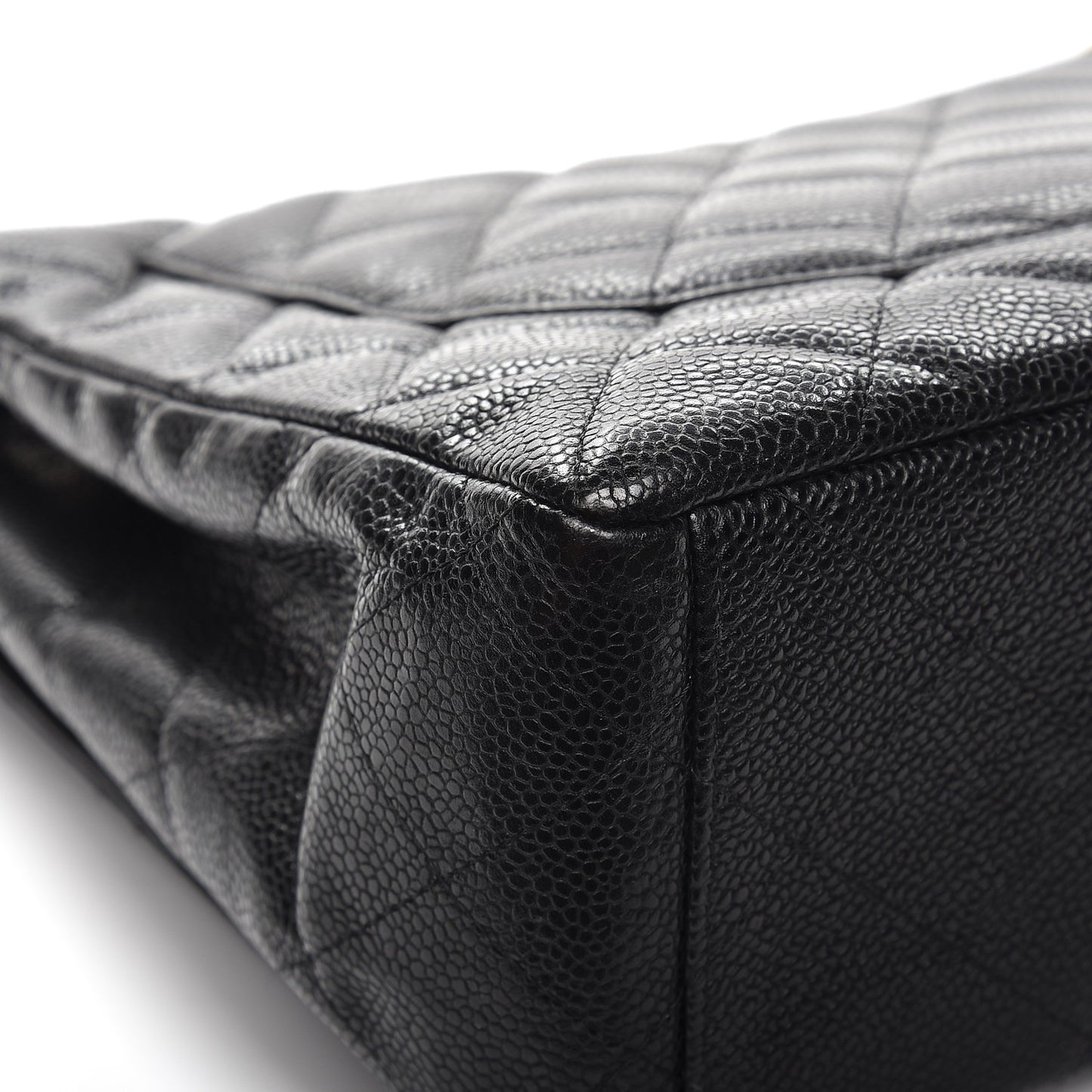 Caviar Quilted Maxi Single Flap Black