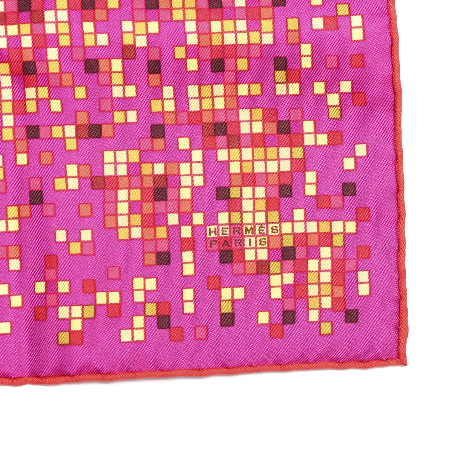 Hermes Silk Mosaique Au 24 Pocket Square 2 of 4