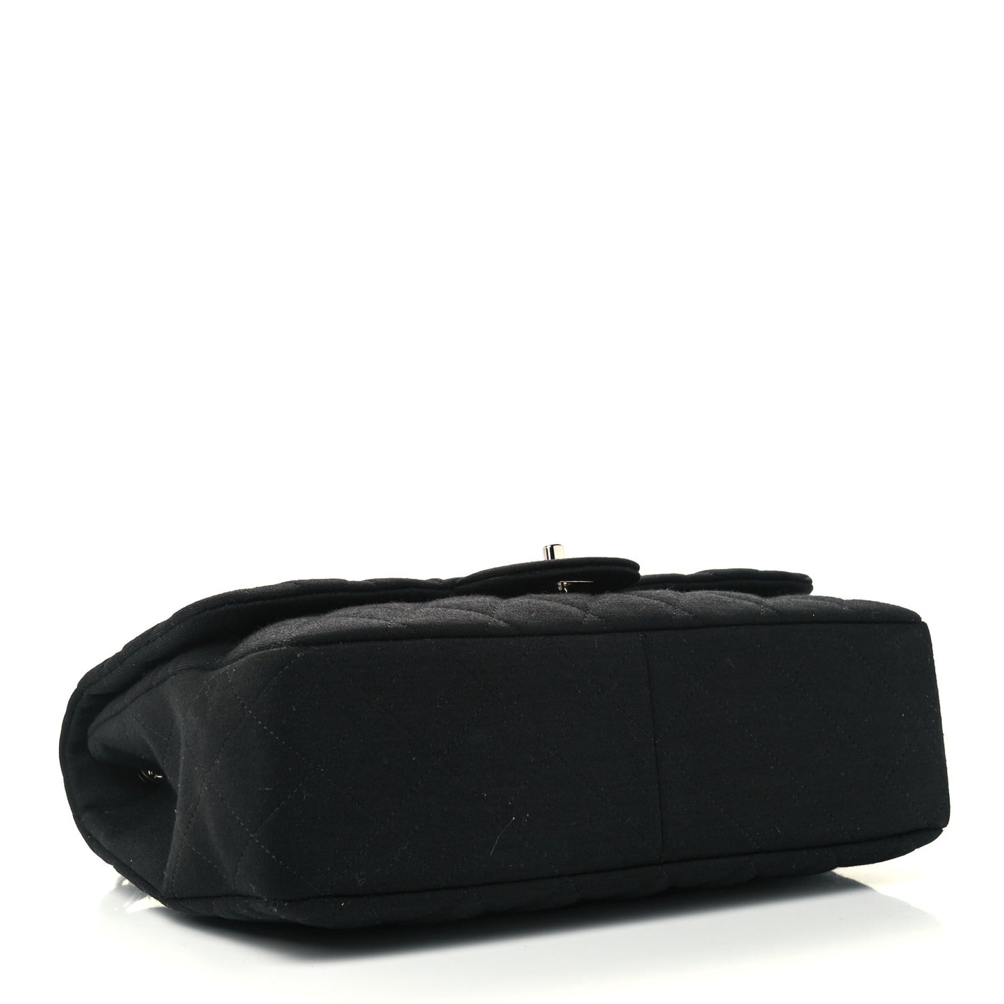 Jersey Quilted Jumbo Single Flap Black