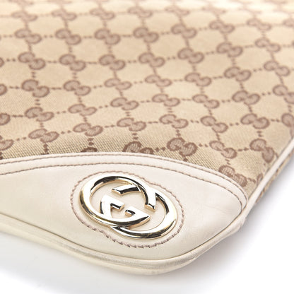 Gucci Monogram Medium New Britt Hobo Off White 9 of 9