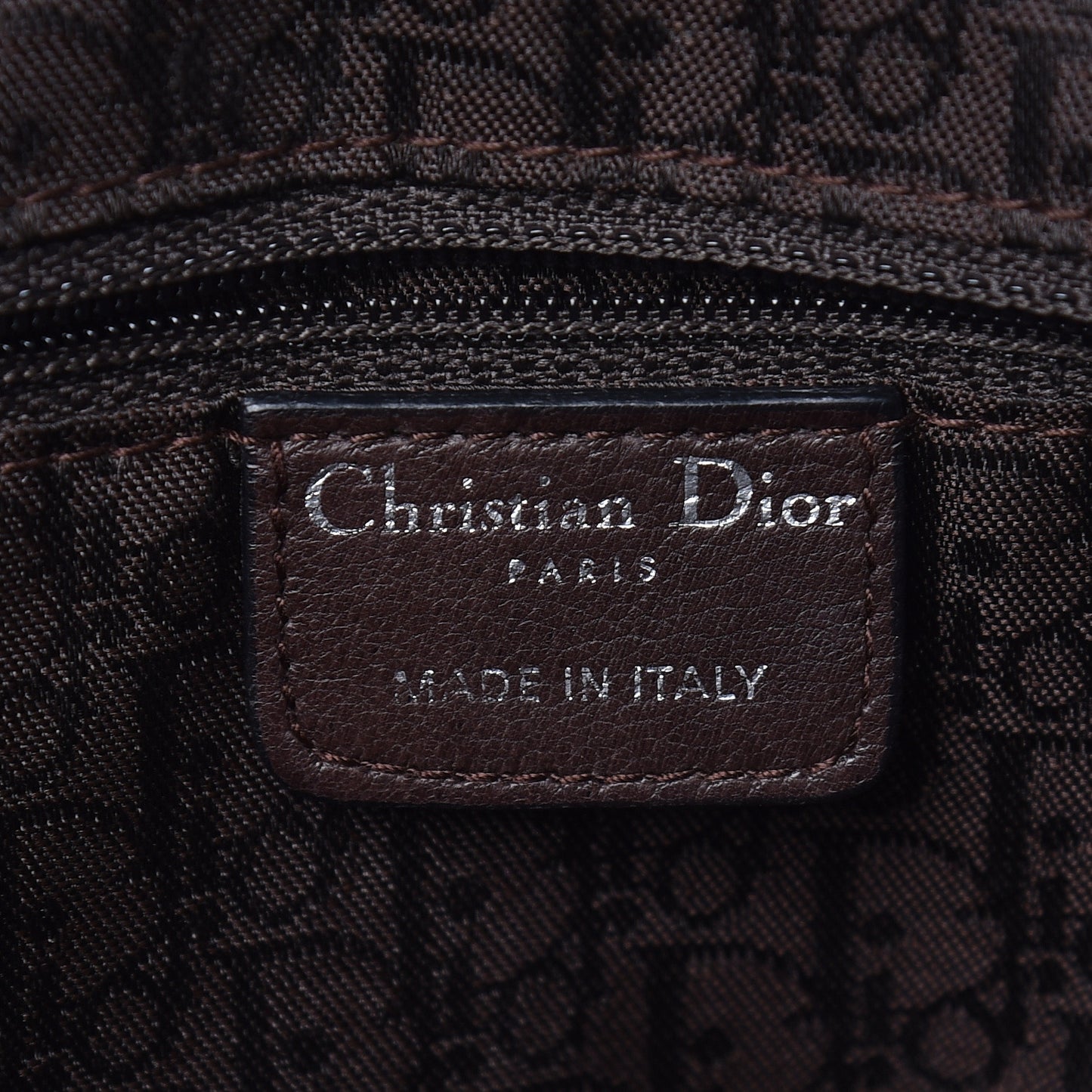Patent Crocodile Embossed Medium Gaucho Double Saddle Bag Dark Brown