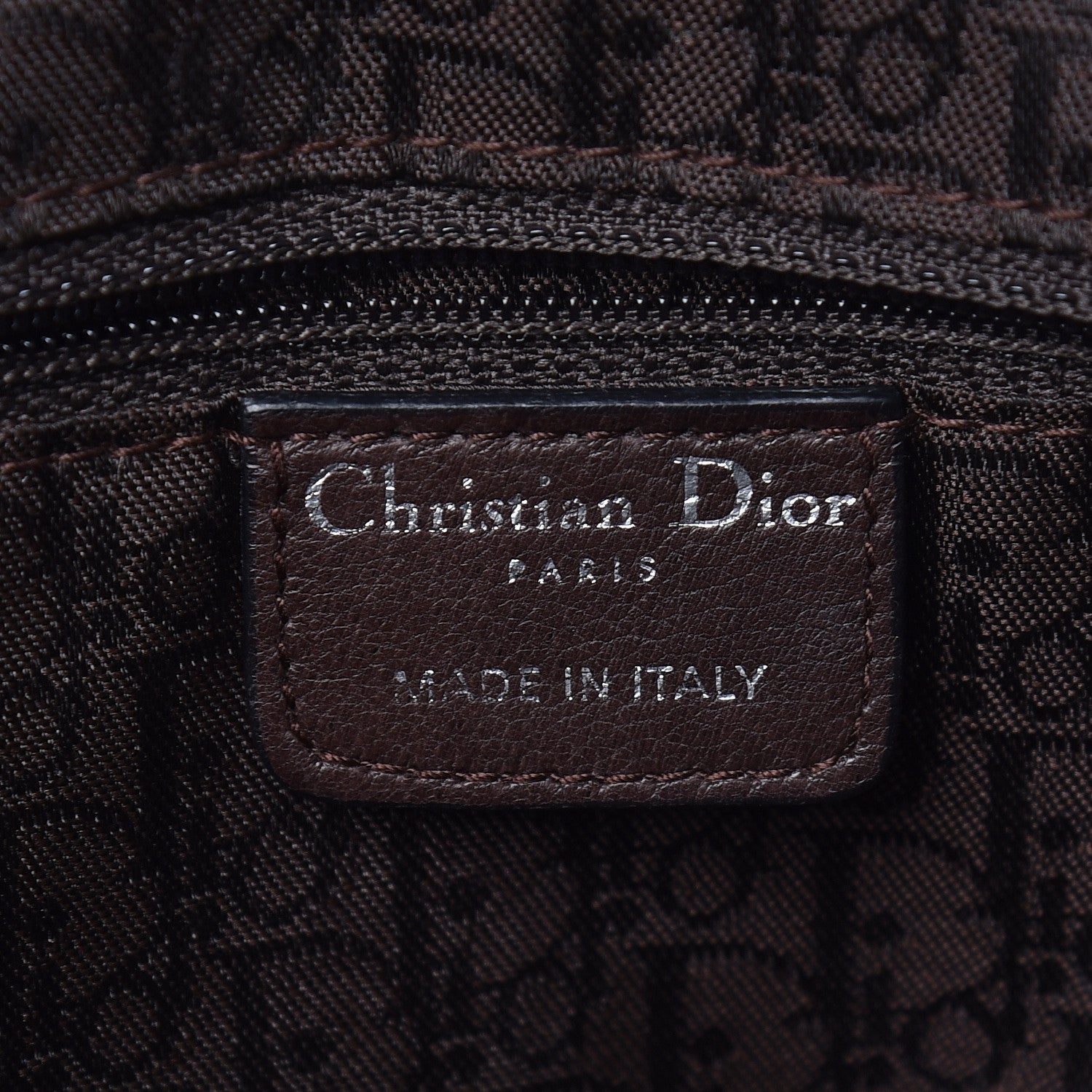 Christian Dior Patent Crocodile Embossed Medium Gaucho Double Saddle Bag Dark Brown 6 of 10