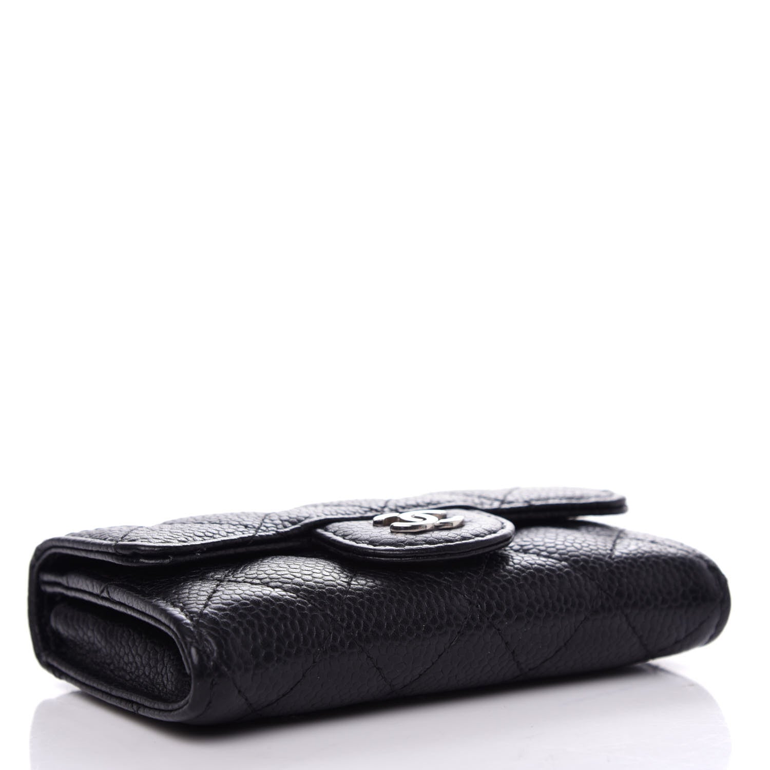 Chanel Caviar Quilted Flap Card Holder Black 4 of 9