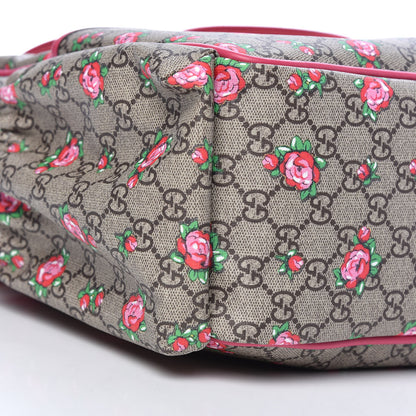 Gucci GG Supreme Monogram Rose Bud Diaper Bag Pink 8 of 10