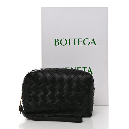 Bottega Veneta Nappa Intrecciato Zip Wristlet Clutch Black 8 of 8