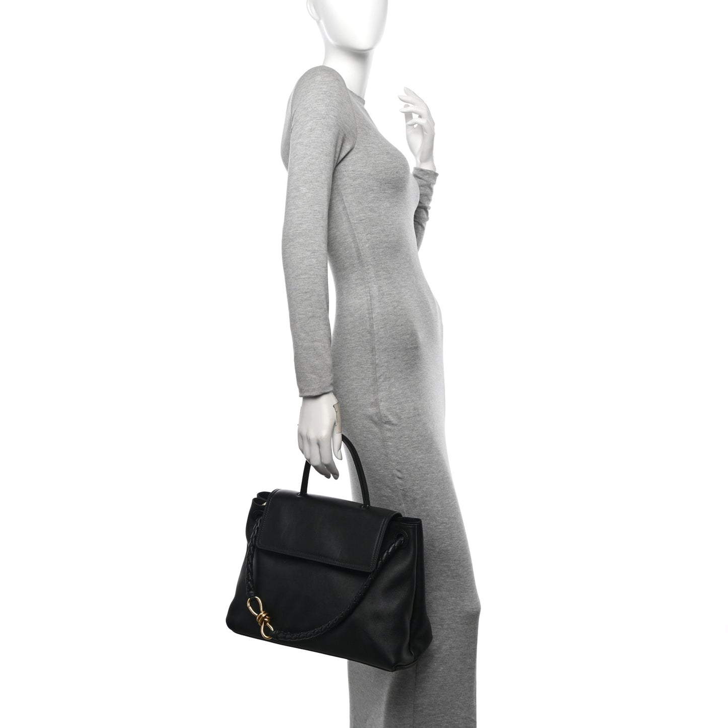 Calfskin Medium Ciao Ciao Shoulder Bag Black