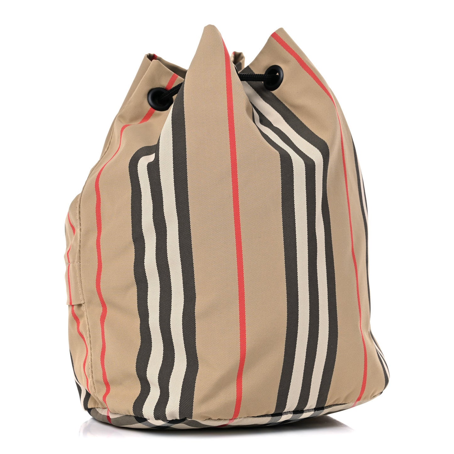 Econyl Icon Stripe Phoebe Drawcord Pouch Archive Beige