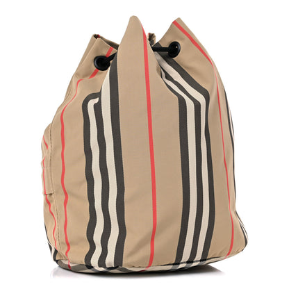 Burberry Econyl Icon Stripe Phoebe Drawcord Pouch Archive Beige 3 of 14