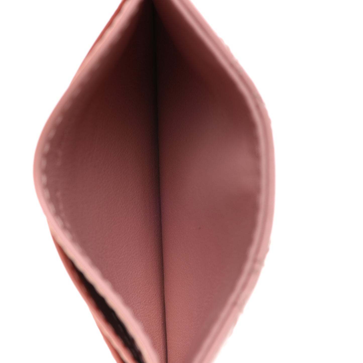 Patent Cannage Lady Dior Card Holder Rose Clair