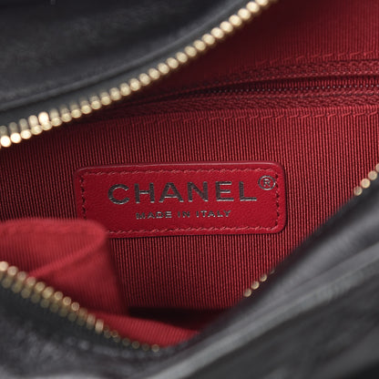 Chanel Aged Calfskin Quilted Small Gabrielle Hobo Black 8 of 10
