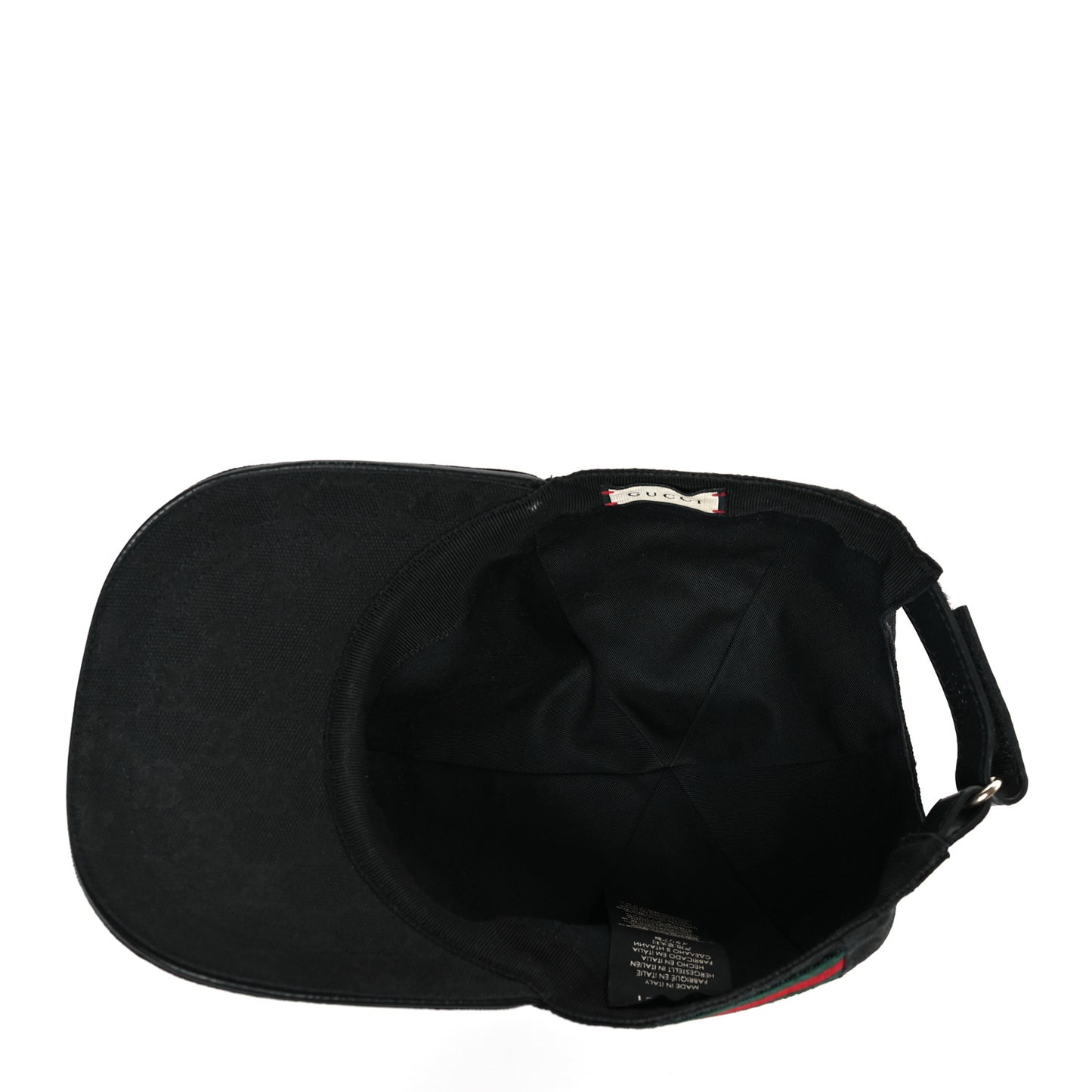 Monogram Web Baseball Hat L Black