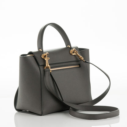 Celine Grained Calfskin Micro Belt Bag Grey 4 of 9