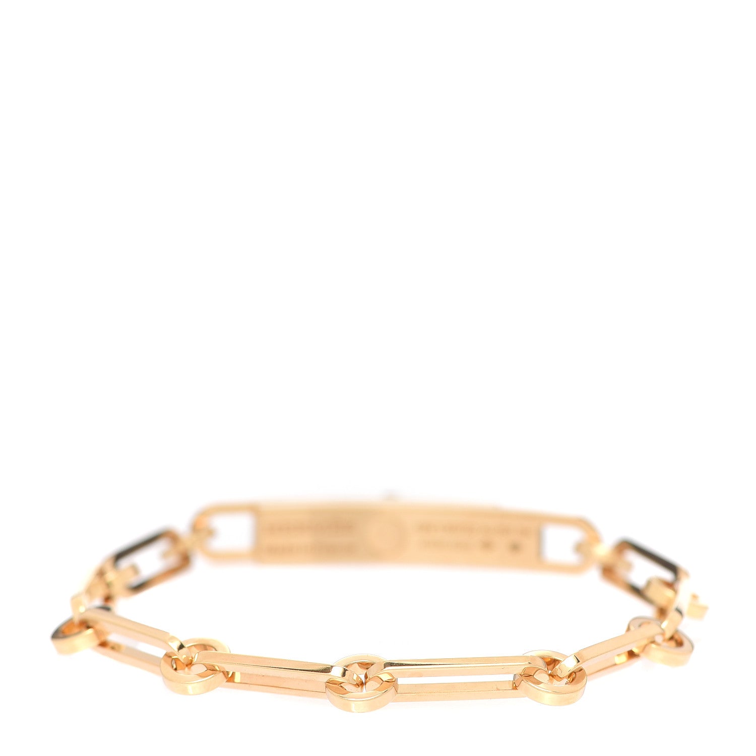 Hermes 18K Yellow Gold Diamond Pave PM Kelly Chaine Bracelet SH 3 of 5