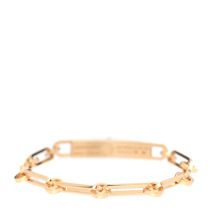 Hermes 18K Yellow Gold Diamond Pave PM Kelly Chaine Bracelet SH 3 of 5
