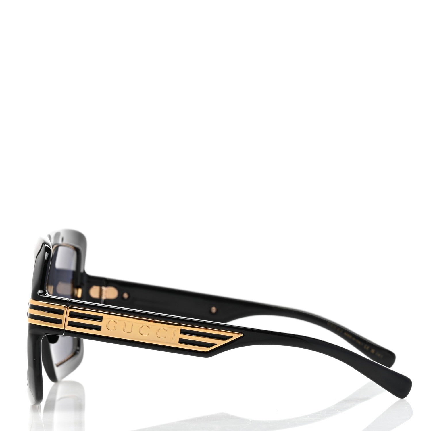 Gucci Acetate Shield GG0900S Sunglasses Black 3 of 9