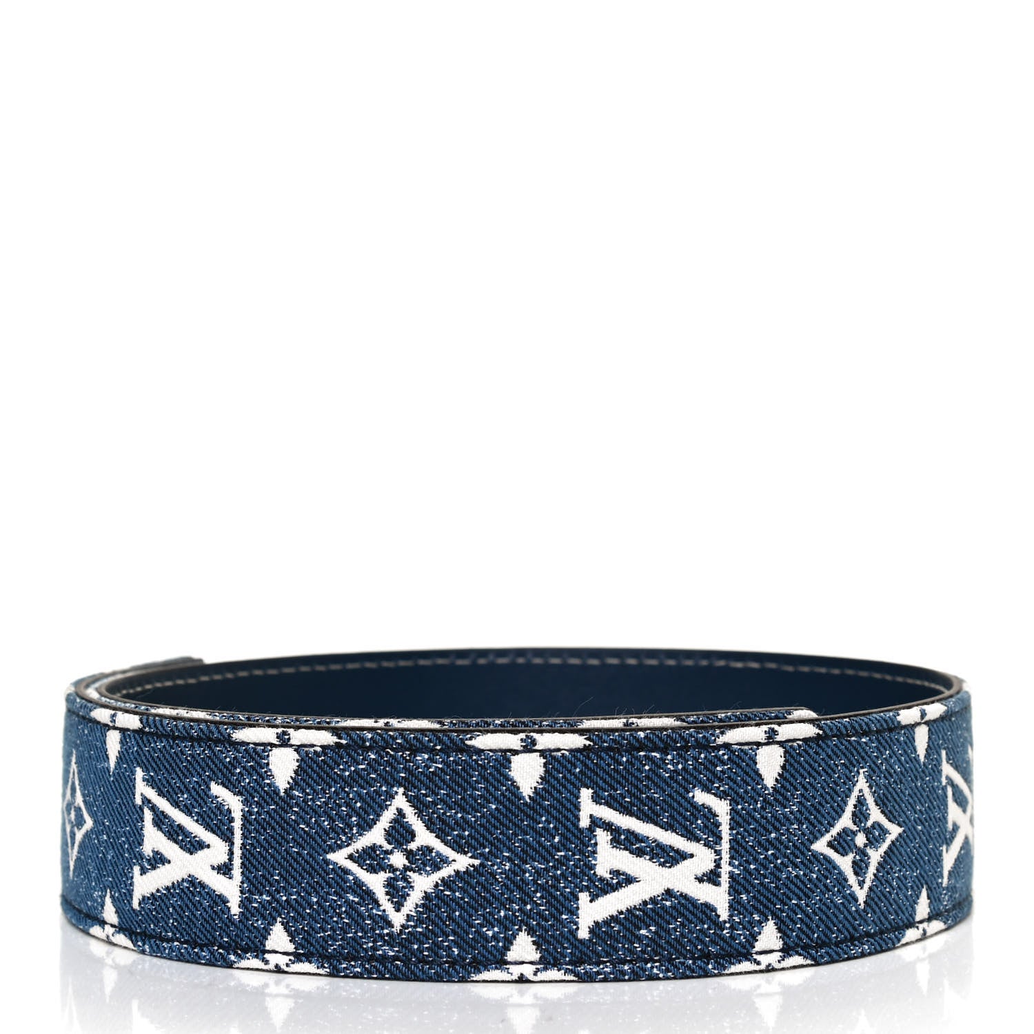 Louis Vuitton Denim Monogram Jacquard Bandouliere Shoulder Strap Bleu 2 of 5