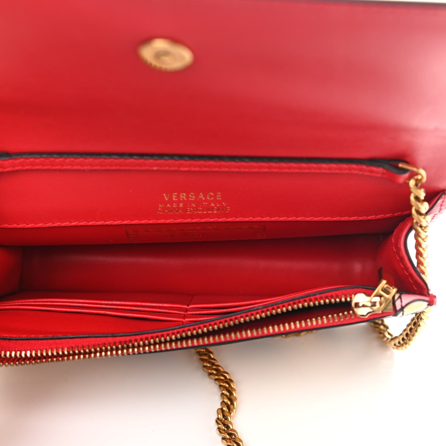 Versace X DISNEY Nappa Cinderella Print Chain Wallet Multicolor 5 of 13