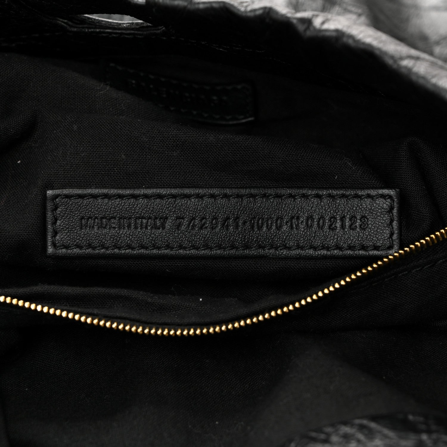 Balenciaga Crushed Calfskin Crush Medium Chain Tote  Black 7 of 11