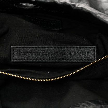Balenciaga Crushed Calfskin Crush Medium Chain Tote  Black 7 of 11