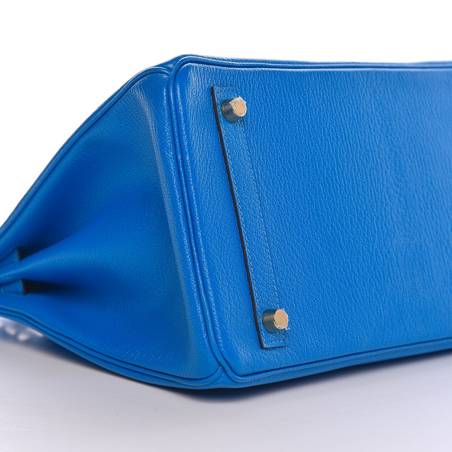 Hermes Chevre Mysore Horseshoe Birkin 30 Bleu Hydra Bleu Paon 9 of 34