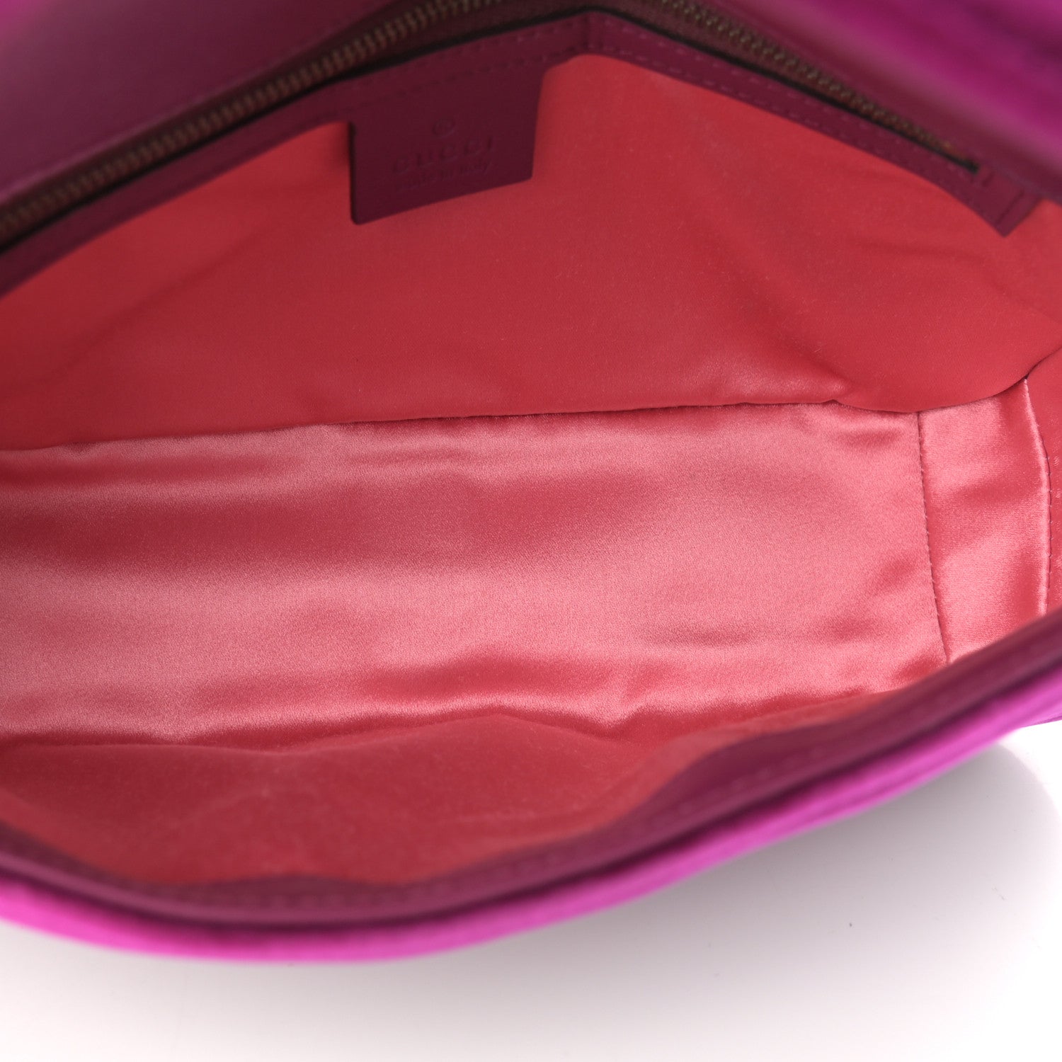 Gucci Velvet Matelasse Small GG Marmont Shoulder Bag Fuchsia Violet Cyclamen 5 of 11