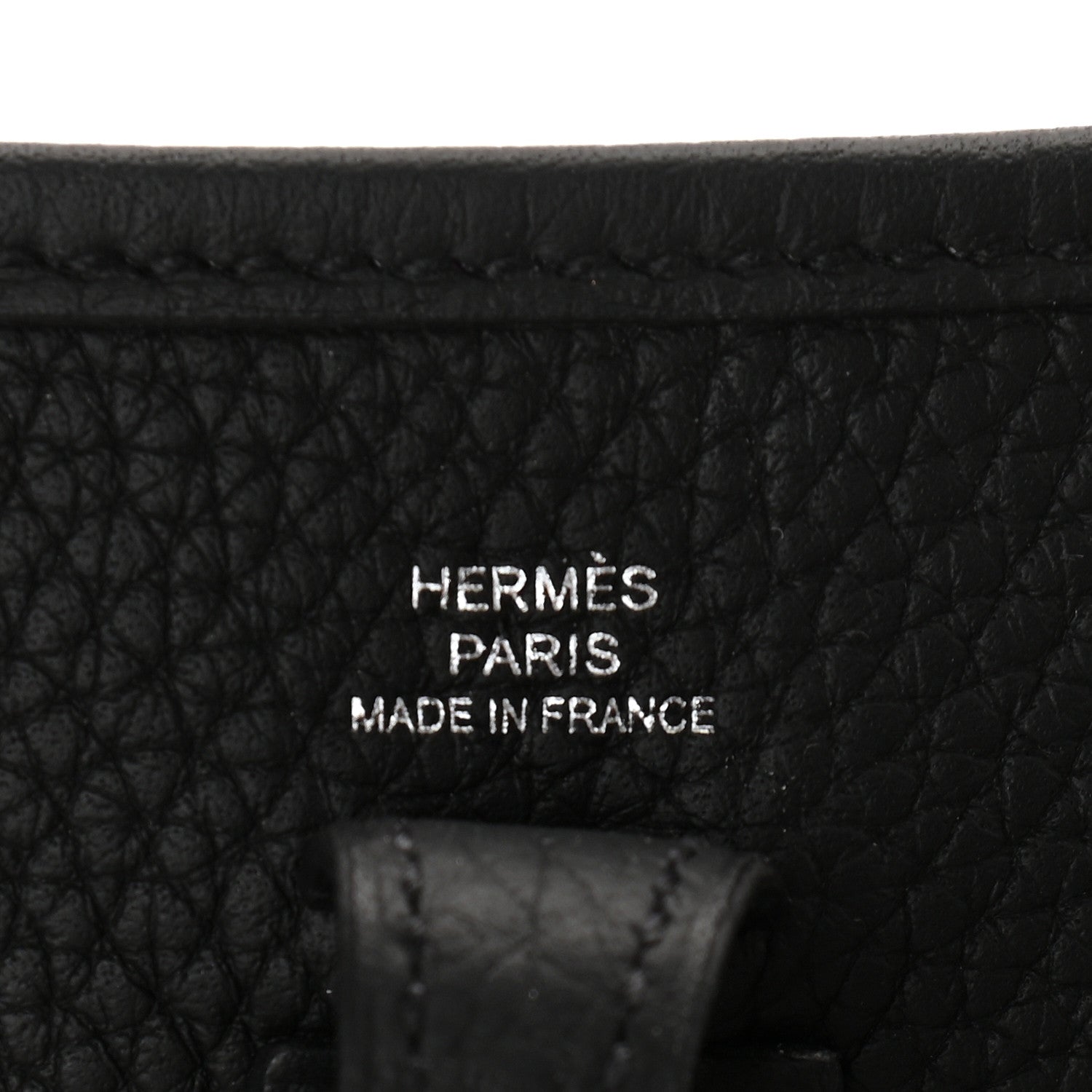 Hermes Taurillon Clemence Evelyne TPM Black 6 of 9