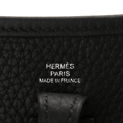 Hermes Taurillon Clemence Evelyne TPM Black 6 of 9