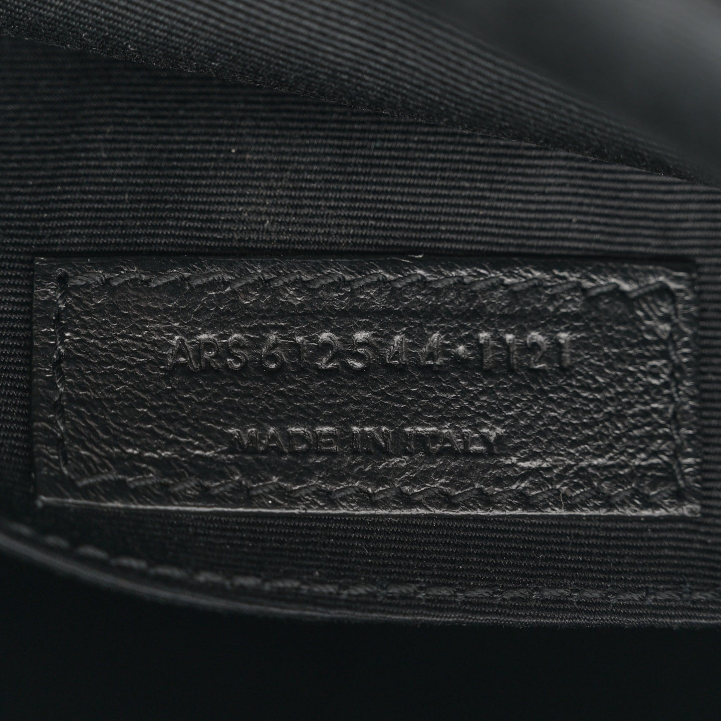 Calfskin Matelasse Monogram Monochrome Lou Camera Bag Black