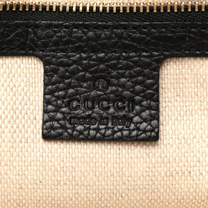 Gucci Pebbled Calfskin Medium Soho Flap Crossbody Black 6 of 12