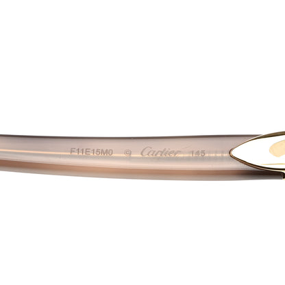 Cartier Mens Double Bridge Aviator Sunglasses Gold 5 of 8