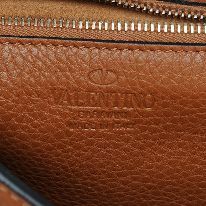 Valentino Garavani Pebbled Calfskin Large Rockstud Flip-Lock Messenger Bag Light Cuir 6 of 7