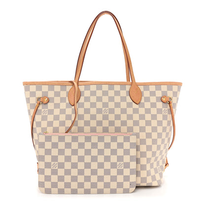 Louis Vuitton Damier Azur Neo Neverfull MM Rose Ballerine 3 of 18