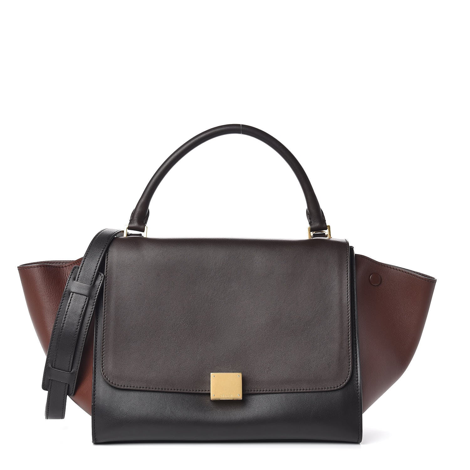 Celine Smooth Calfskin Medium Tri-Color Trapeze 1 of 9